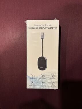 Wireless CarPlay Adapter for iPhone, Converts Wired to Wireless CarPlay Dongle